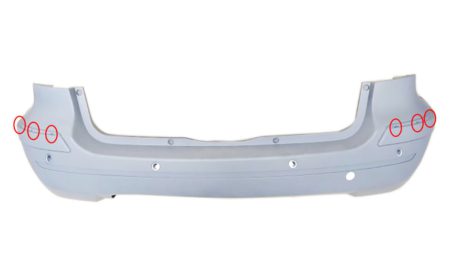 Paragolpes Trasero (Para Pintar) Mercedes B W245 (C/Agujero Sensor) (2005->) (Elegance/Avantgard)