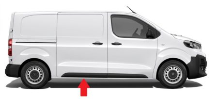 Moldura Puerta Corred Trasero Derecha (Para Pintar) Citroen Spacetourer/Traveler (2016.04->) (Chasis Corto)