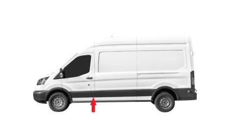 Moldura Lateral Izquierda Negra Ford Transit (2019.05->)
