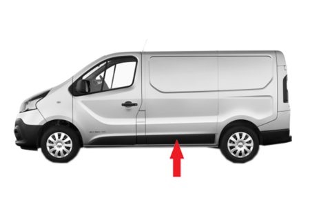 Moldura Panel Lateral Central Izquierda Renault Trafic/Vivaro/Talento (2014.05->)
