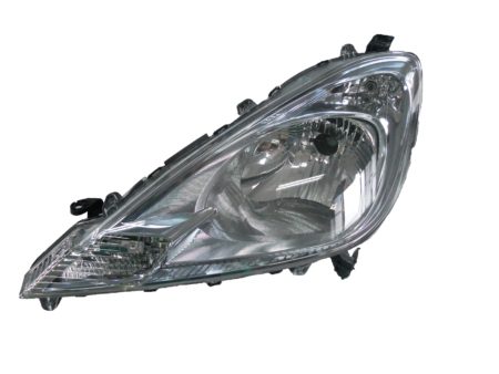 Faro Delantero Izquierdo Manual/Electrico (Aro Cromado) Honda Jazz (2011.02->) (H4)