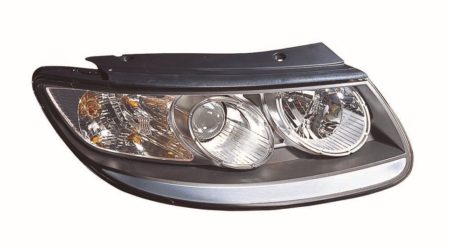 Faro Delantero Derecho Manual/Electrico (Interior Negro) Hyundai Santa Fe (2006->)
