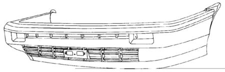 Paragolpes Frontal Toyota Corolla Ae80/82 (1983->1985)