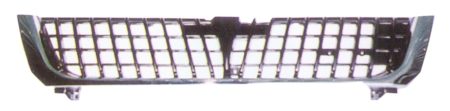 Grelh Mitsubishi Pajero Sport (Negra) (1999->) (C/Aro Cromado)