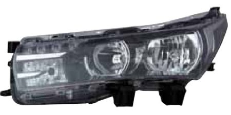 Faro Delantero Izquierdo Electrico (Interior Negro) Toyota Corolla (2014->) (LED) (H11/HB3)