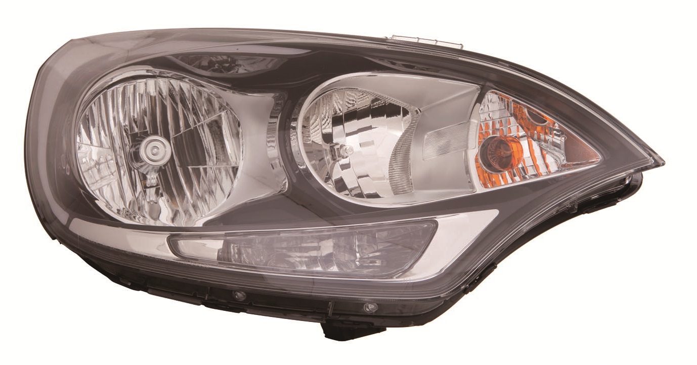 Faro Delantero Izquierdo Electrico (Interior Negro) C/ Luz Diurna Kia Rio (2011->) (H7/H1/PY21W/P21/5W)
