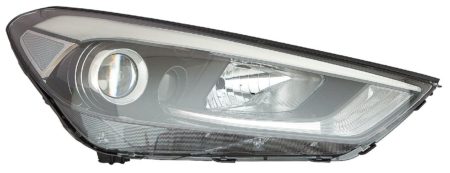 Faro Delantero Derecho Electrico (Con Motor) Hyundai Tucson (2015.09->) (H7/H7/PY21W/LED)