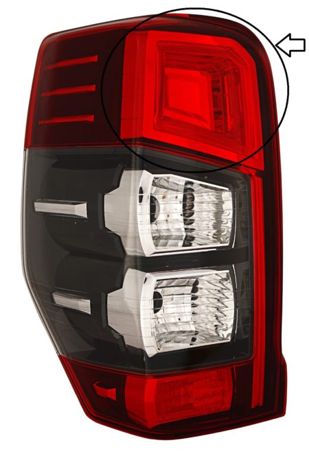 Piloto Trasero Izquierdo (Caja Metalica)(led/Py21wt/Ichikoh) Mitsubishi L200 (2019.08->)