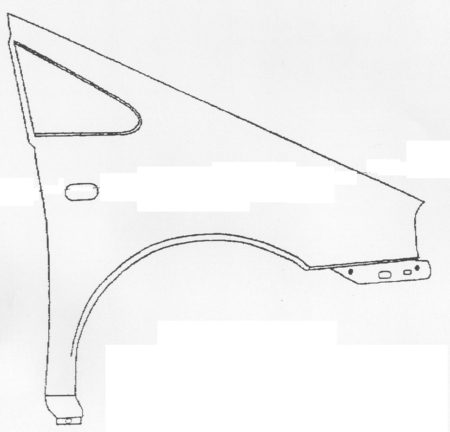 Aleta Frontal Derecha Volkswagen Sharan (2000->)