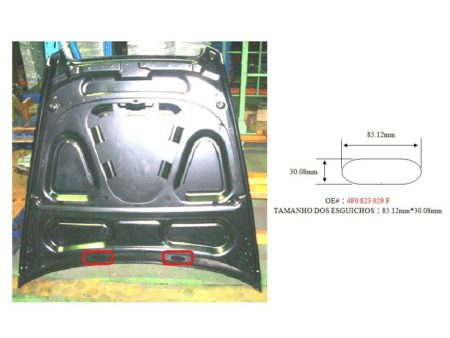 Capó Audi A6 (C/Agujero Chorro) (2007->2011) (Chapa) (85.12X30.08MM)