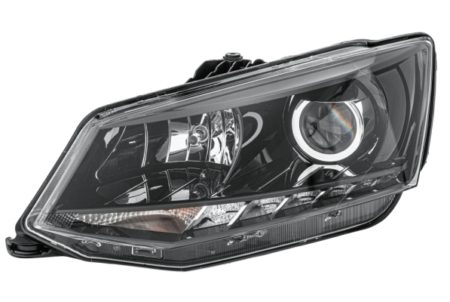 Faro Delantero Izquierdo Electrico (Con Motor) (Interior Negro) Skoda Fabia III (2014/08->) (H7/H7)