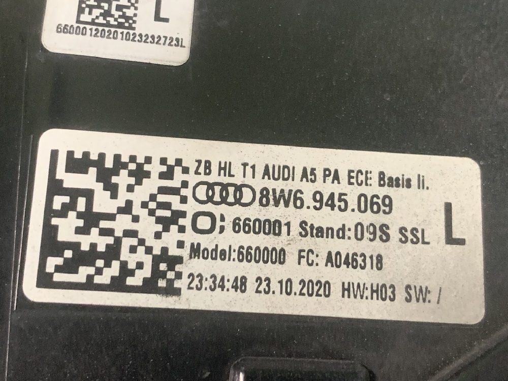 Piloto Trasero Izquierdo Audi A5 Sportback Año 2020 a 2024 (Articulo Reciclado) 8W6945069 - Imagen 3